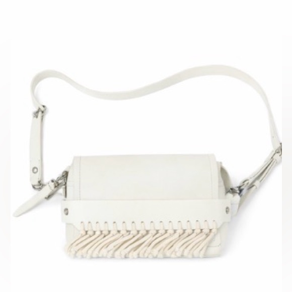 3.1 Phillip Lim Handbags - 3.1 Phillip Lim Bianca Small Fringe Crossbody – Off White Leather